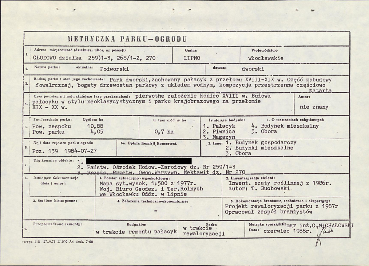 EP - Ewidencja parkowa, skan nr 7