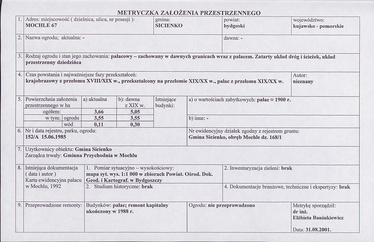 EP - Ewidencja parkowa, skan nr 3