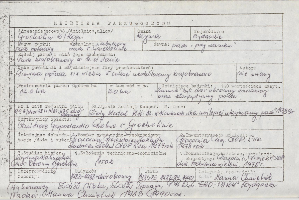 EP - Ewidencja parkowa, skan nr 6