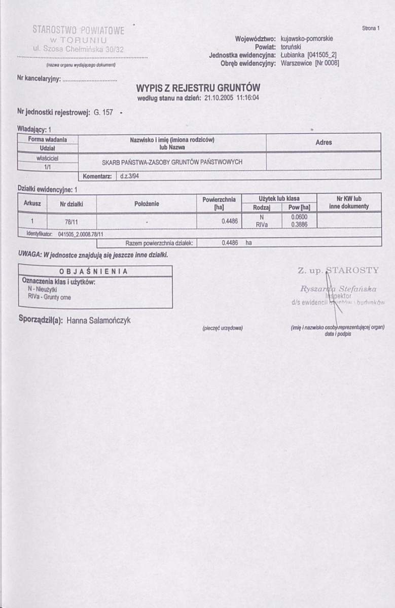 EP - Ewidencja parkowa, skan nr 28