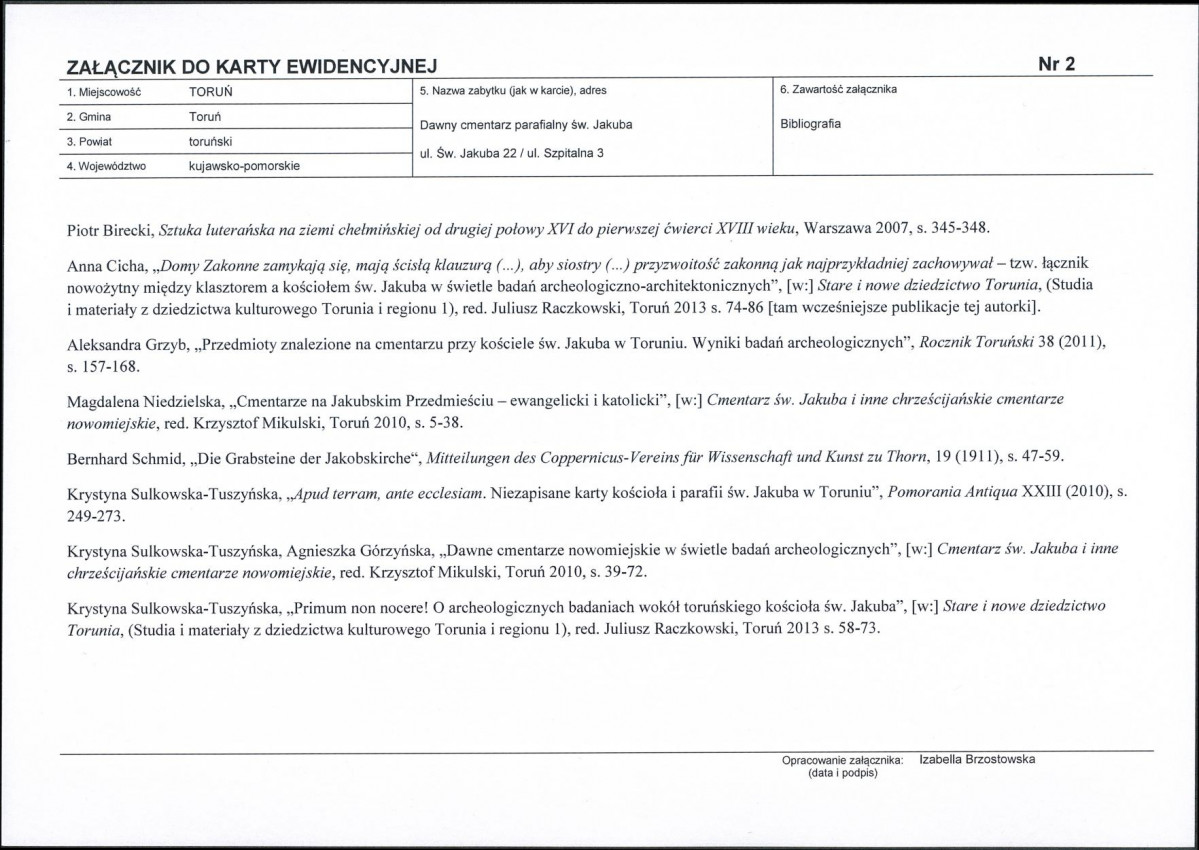 KC - Karta cmentarza, skan nr 6