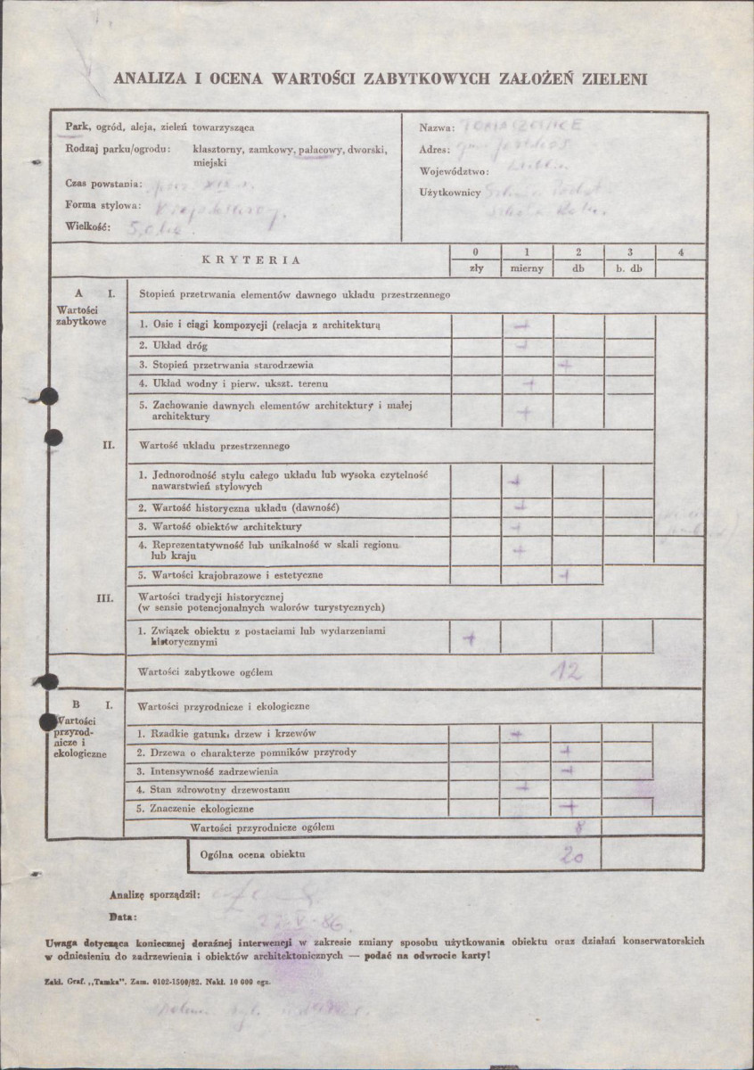 EP - Ewidencja parkowa, skan nr 3