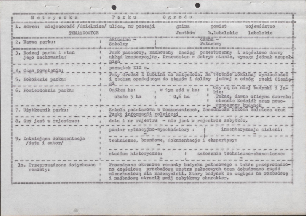 EP - Ewidencja parkowa, skan nr 6