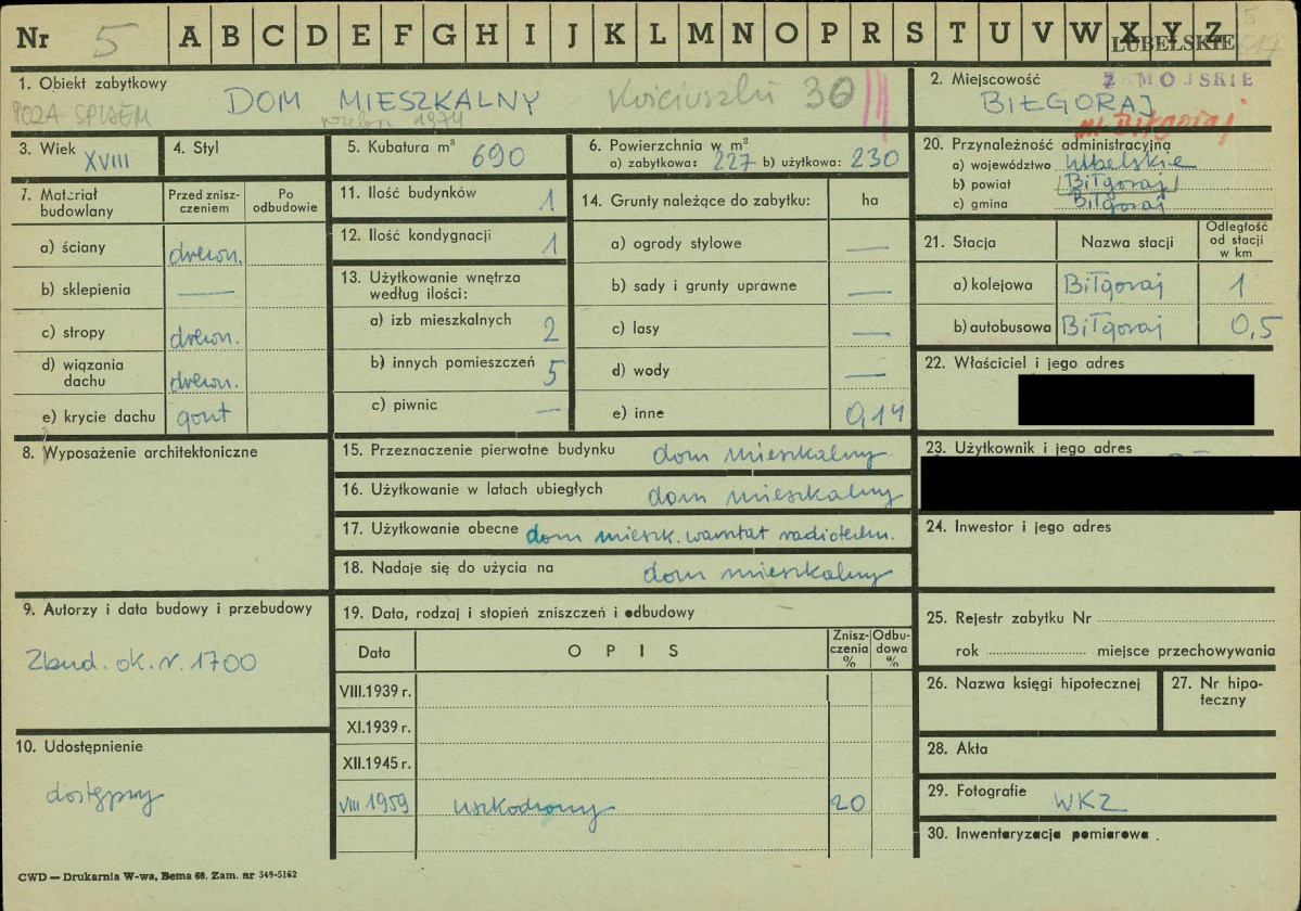 KZ - Karta zielona, skan nr 1