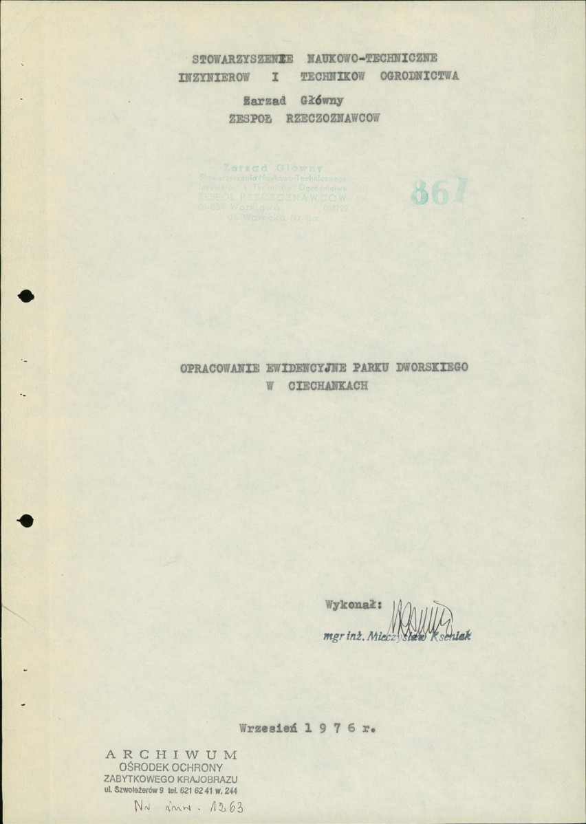 Ewidencja parkowa, skan nr 3