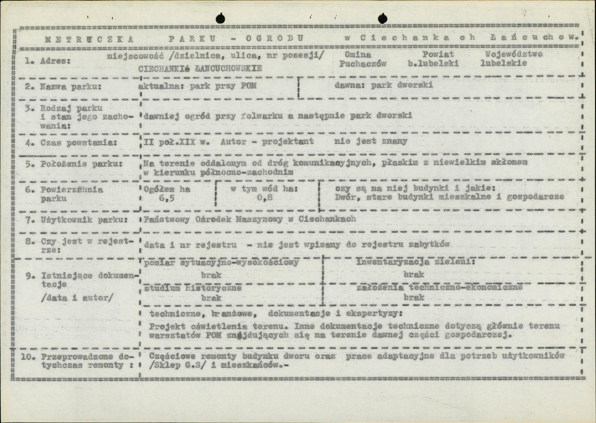Ewidencja parkowa, skan nr 5