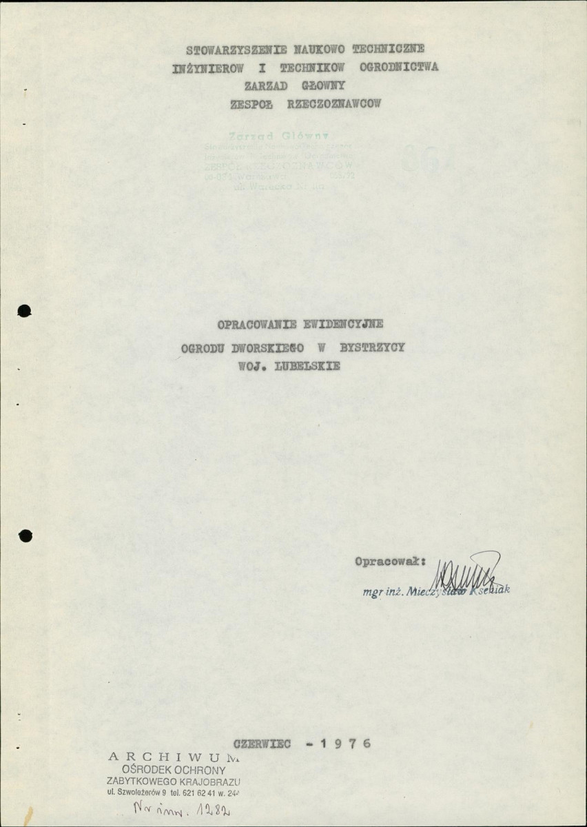 EP - Ewidencja parkowa, skan nr 3