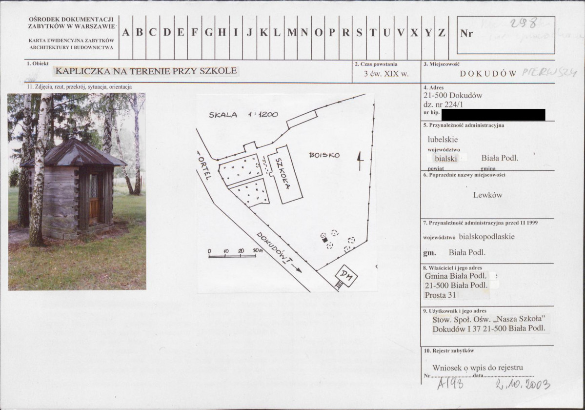 KB - Karta biała, skan nr 1