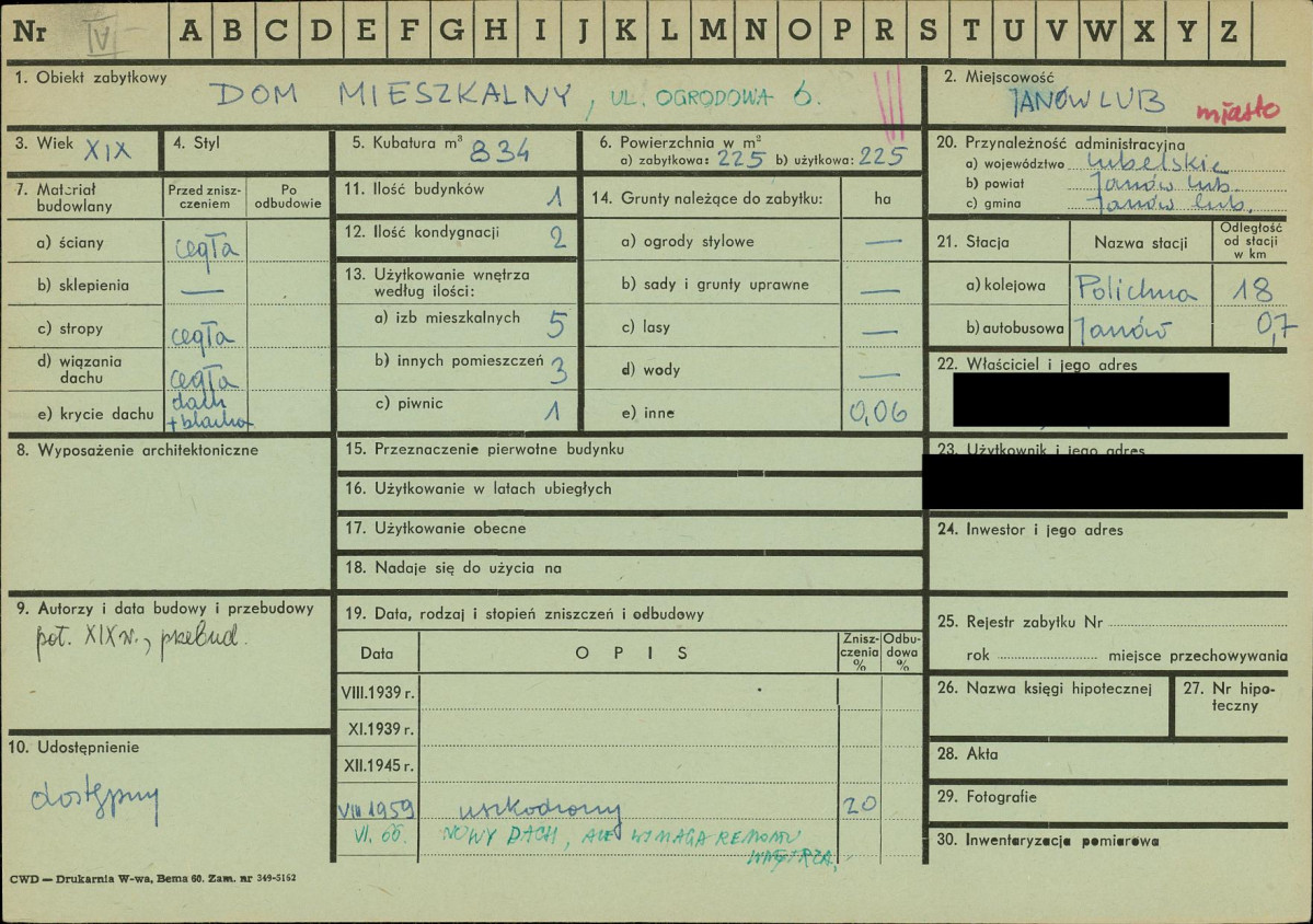 KZ - Karta zielona, skan nr 1