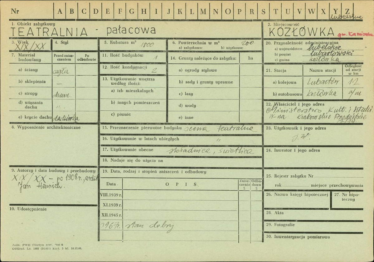 Karta zielona, skan nr 1