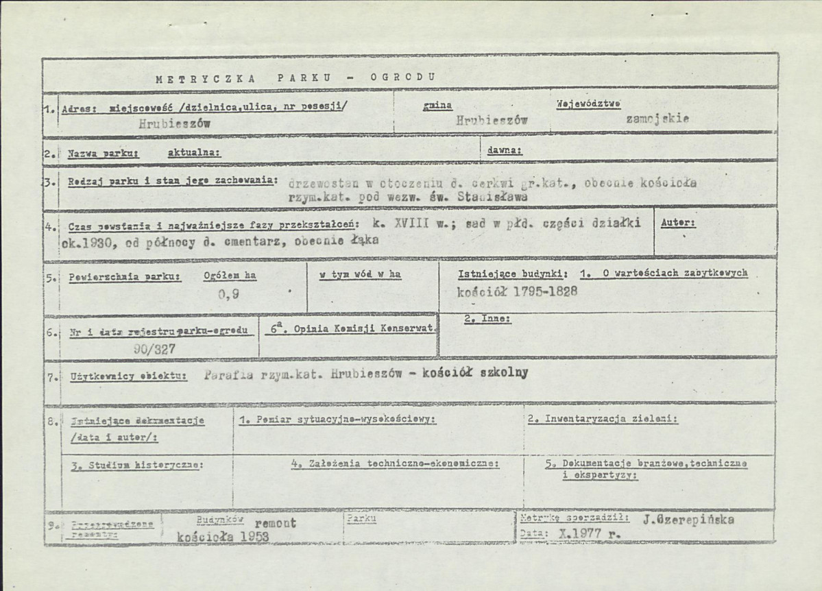 Ewidencja parkowa, skan nr 5