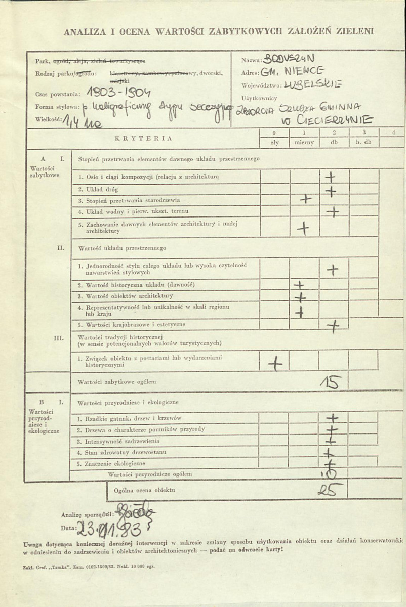 EP - Ewidencja parkowa, skan nr 3