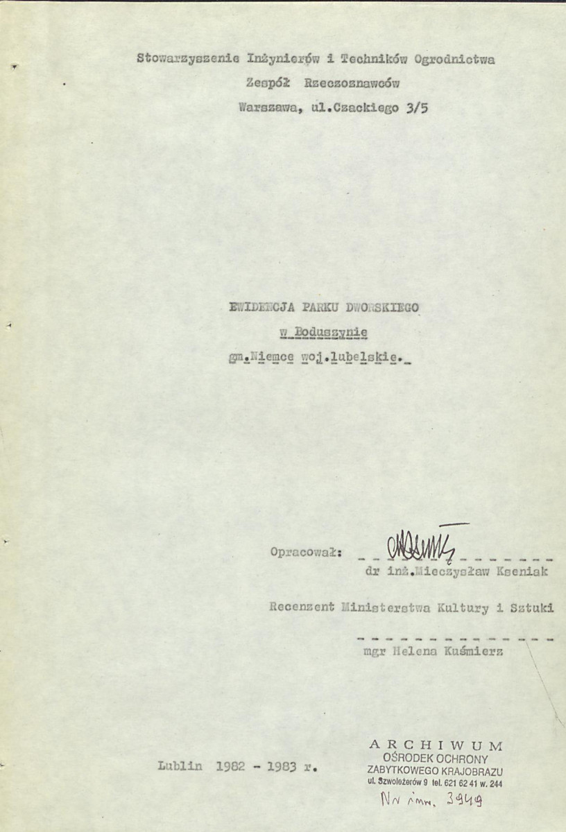 EP - Ewidencja parkowa, skan nr 4