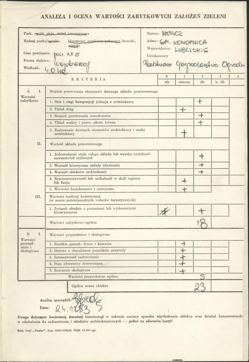 EP - Ewidencja parkowa, skan nr 3