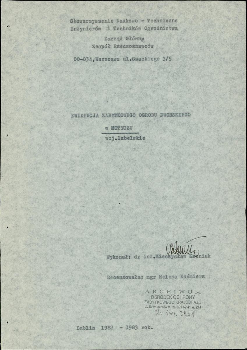 EP - Ewidencja parkowa, skan nr 4