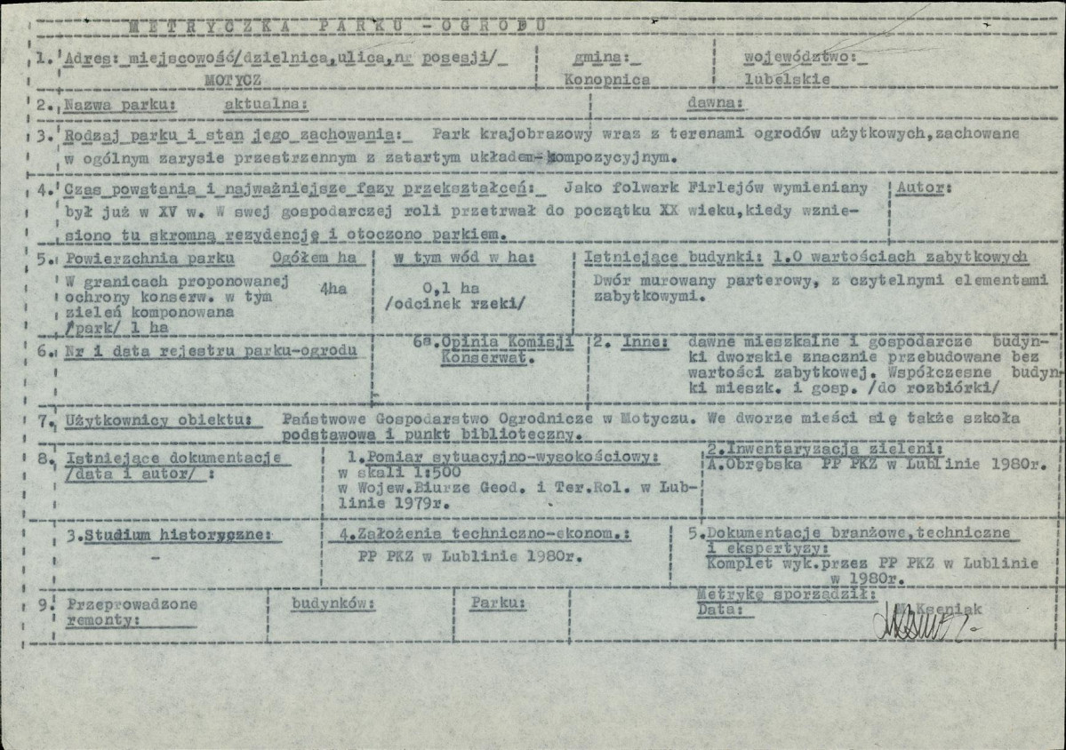 EP - Ewidencja parkowa, skan nr 6