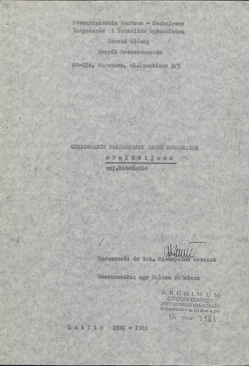 Ewidencja parkowa, skan nr 4