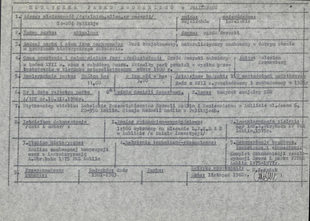 Ewidencja parkowa, skan nr 7