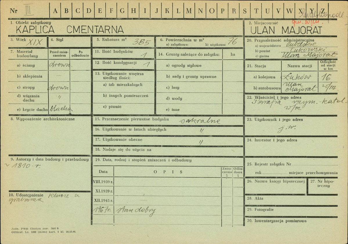 KZ - Karta zielona, skan nr 1