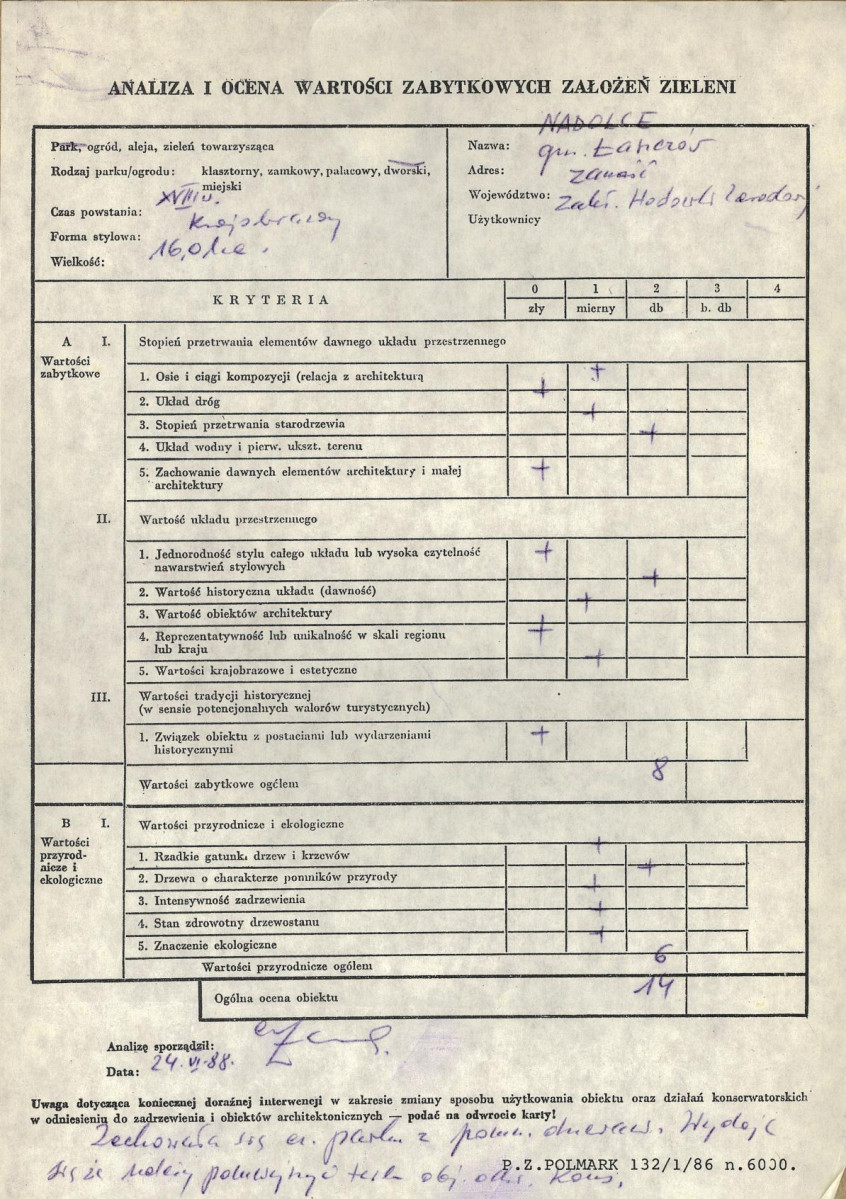 EP - Ewidencja parkowa, skan nr 3