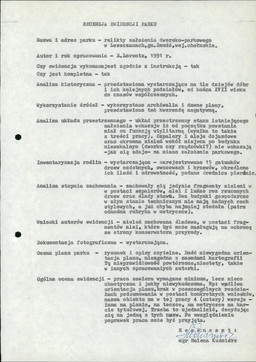 EP - Ewidencja parkowa, skan nr 4