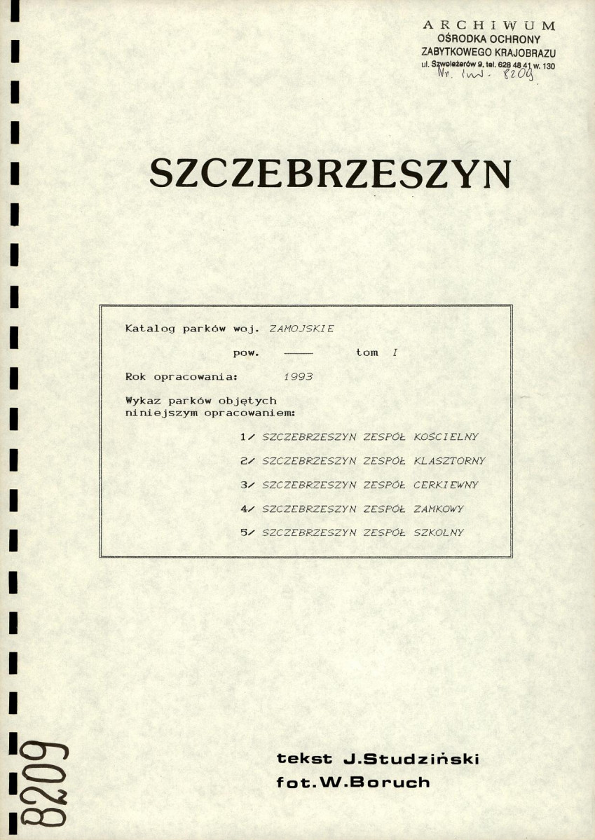 EP - Ewidencja parkowa, skan nr 3