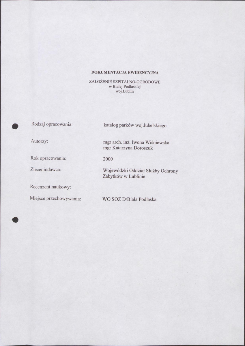 EP - Ewidencja parkowa, skan nr 4