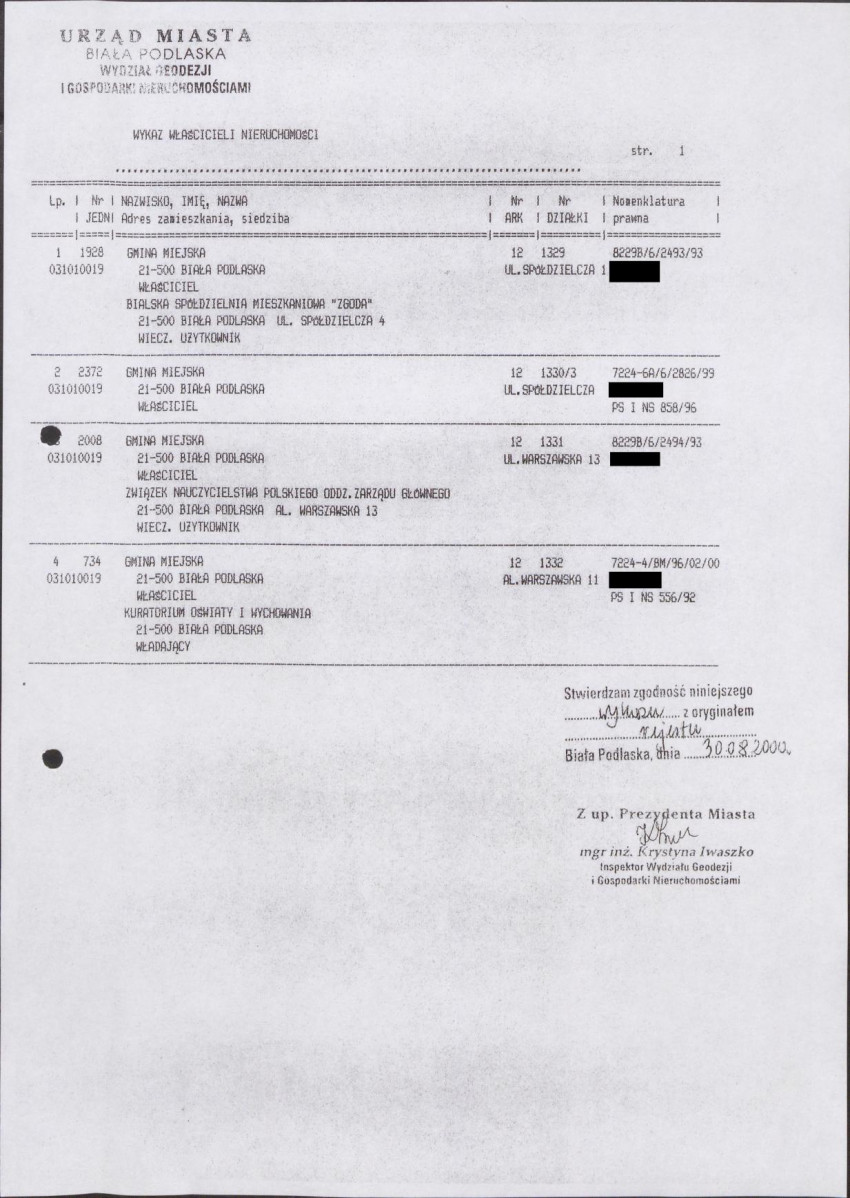 EP - Ewidencja parkowa, skan nr 8