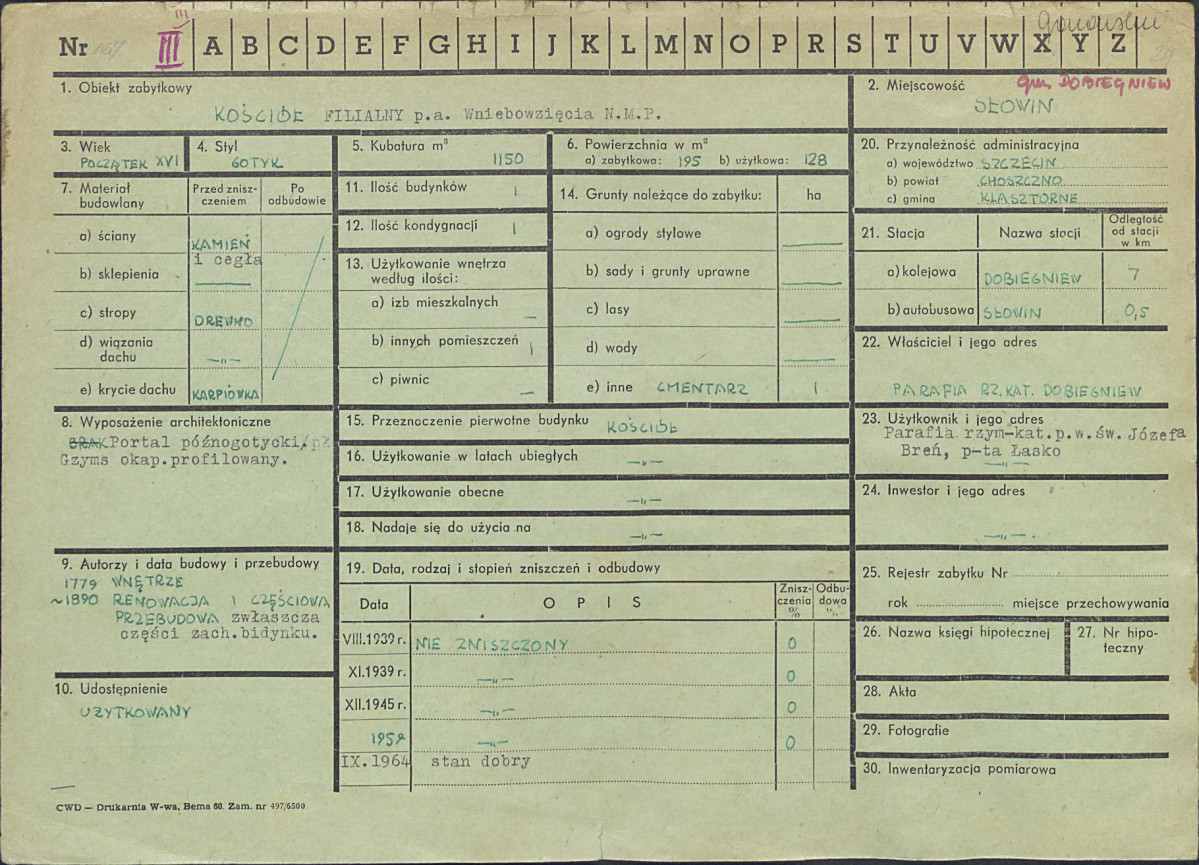 Karta zielona, skan nr 1