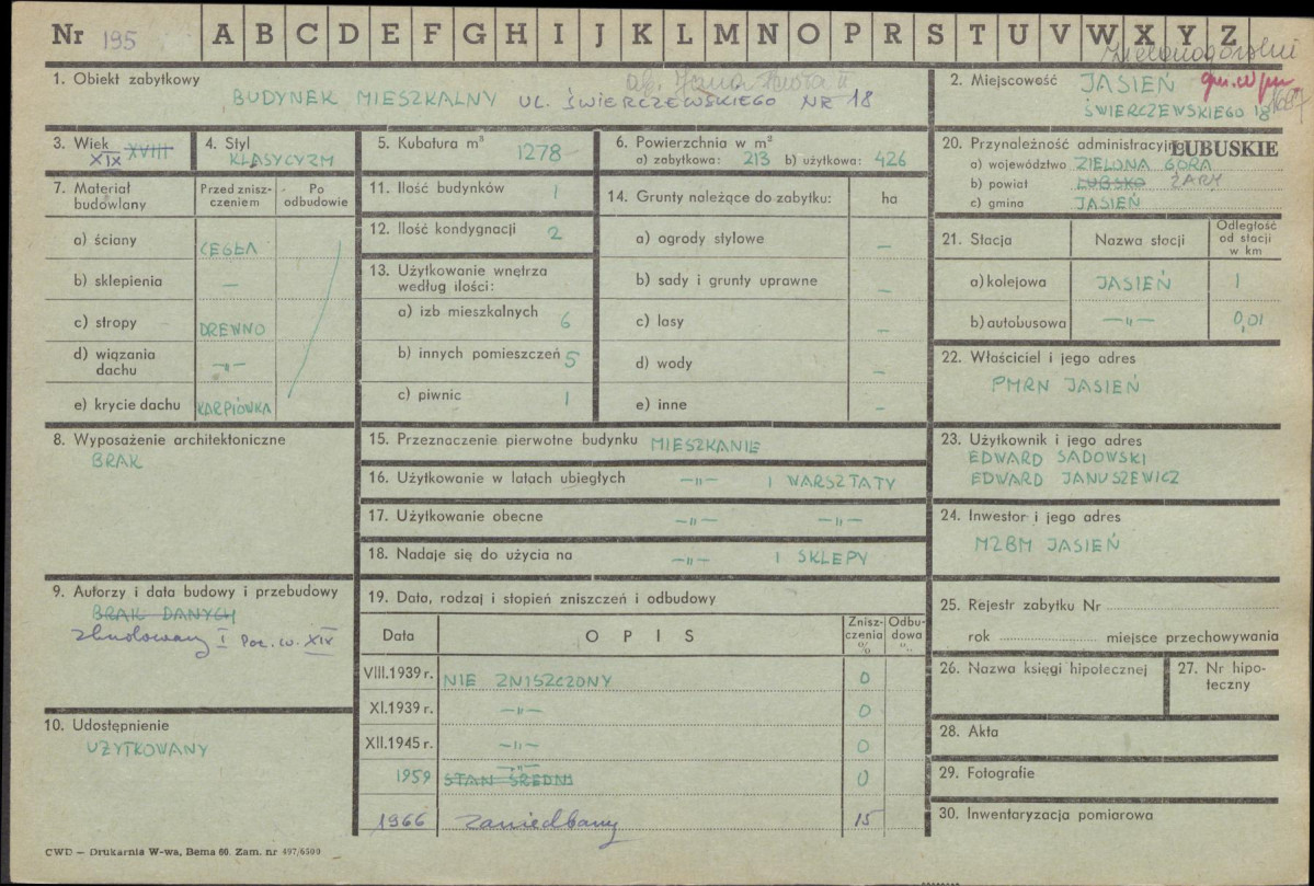 Karta zielona, skan nr 1