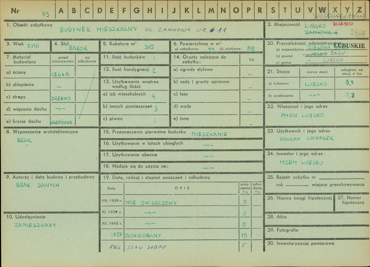 Karta zielona, skan nr 1