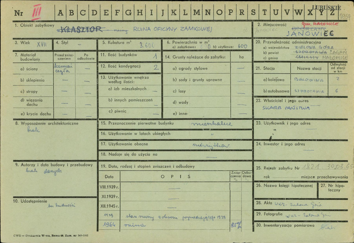 KZ - Karta zielona, skan nr 1