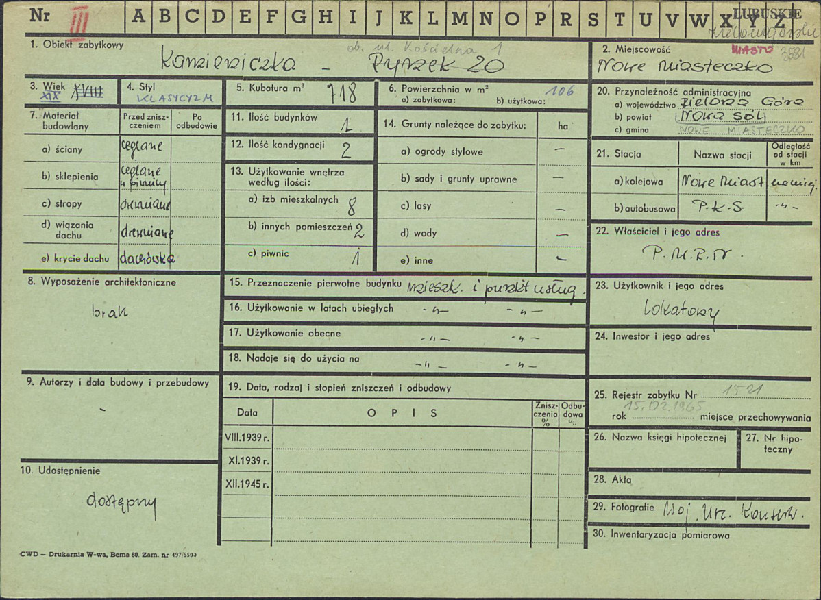 Karta zielona, skan nr 1