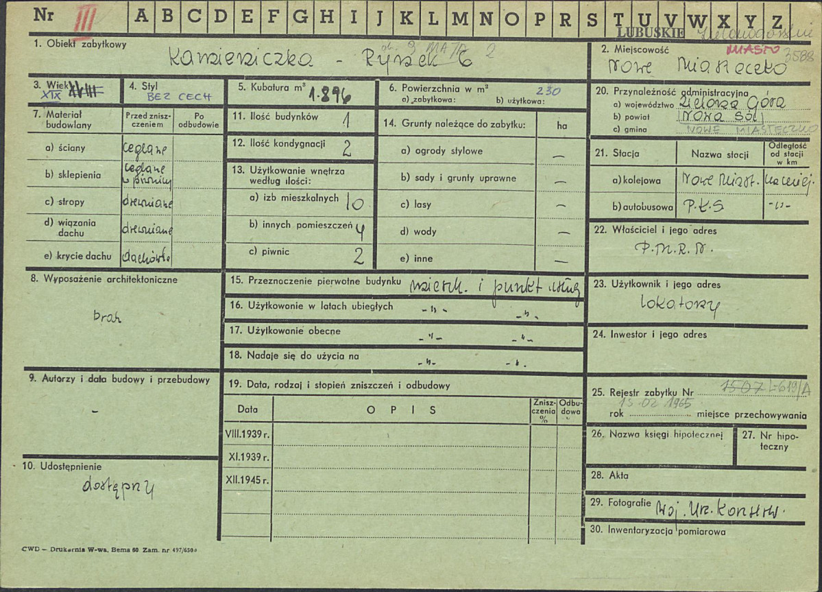 Karta zielona, skan nr 1