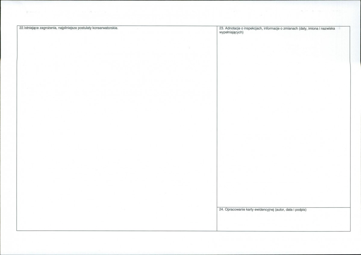 Karta obiektu niewpisanego do rejestru, skan nr 2