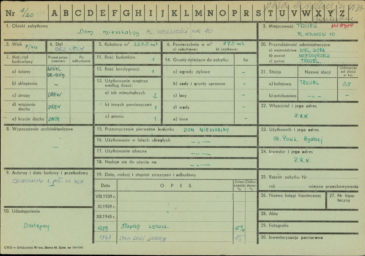 Karta zielona, skan nr 1