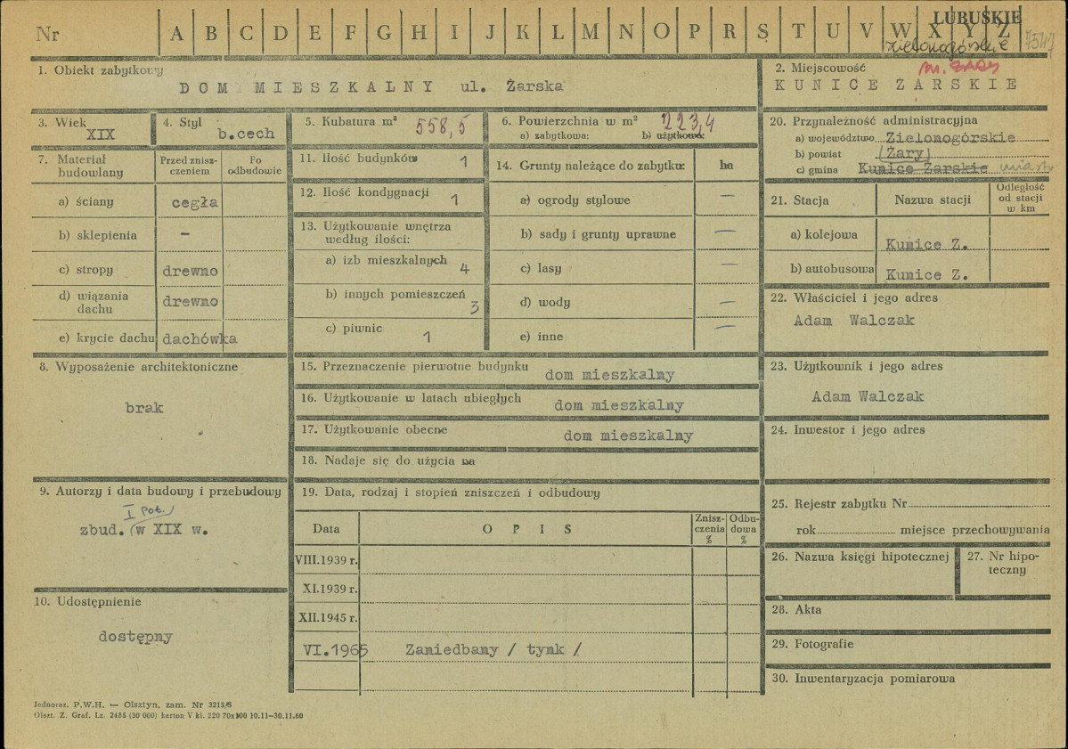 Karta zielona, skan nr 1