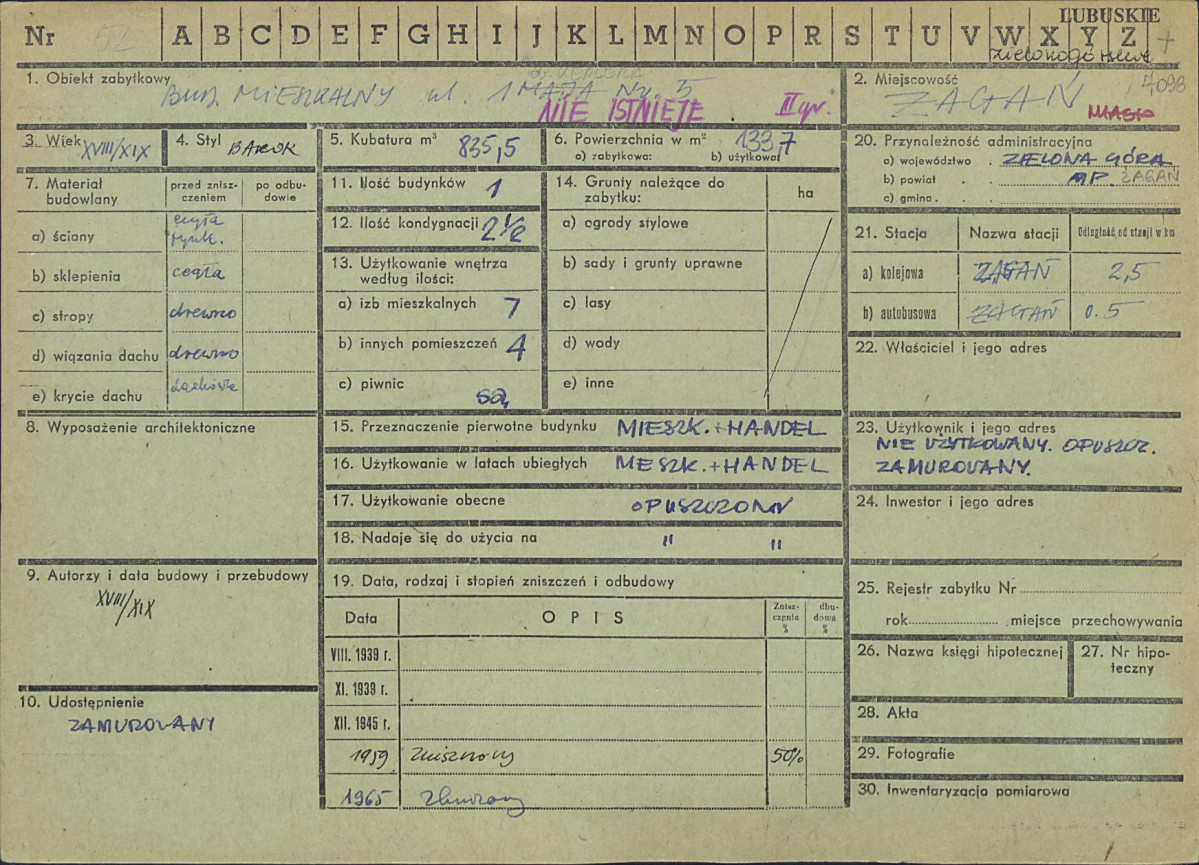 Karta zielona, skan nr 1