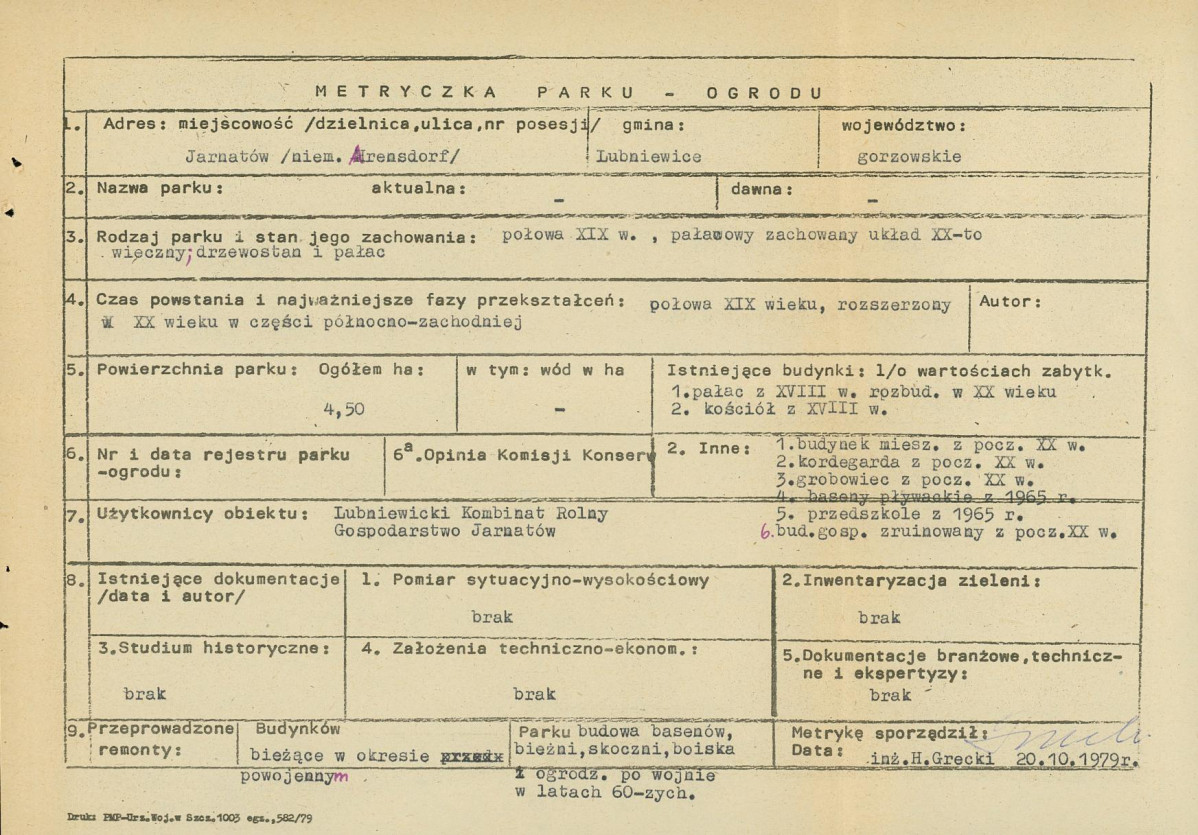 Ewidencja parkowa, skan nr 5