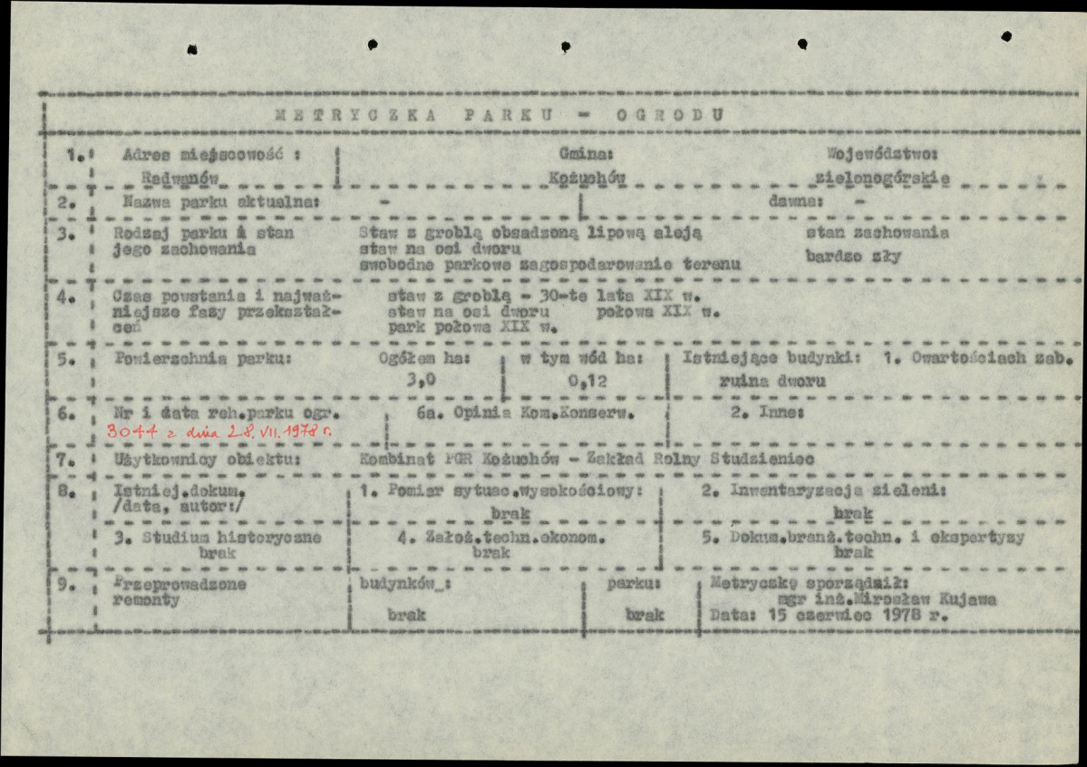 Ewidencja parkowa, skan nr 5