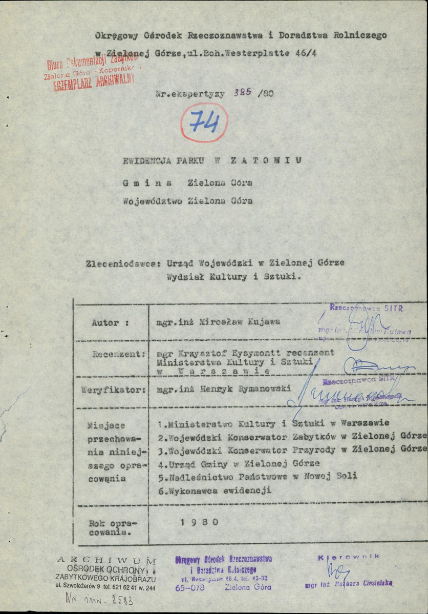 Ewidencja parkowa, skan nr 4