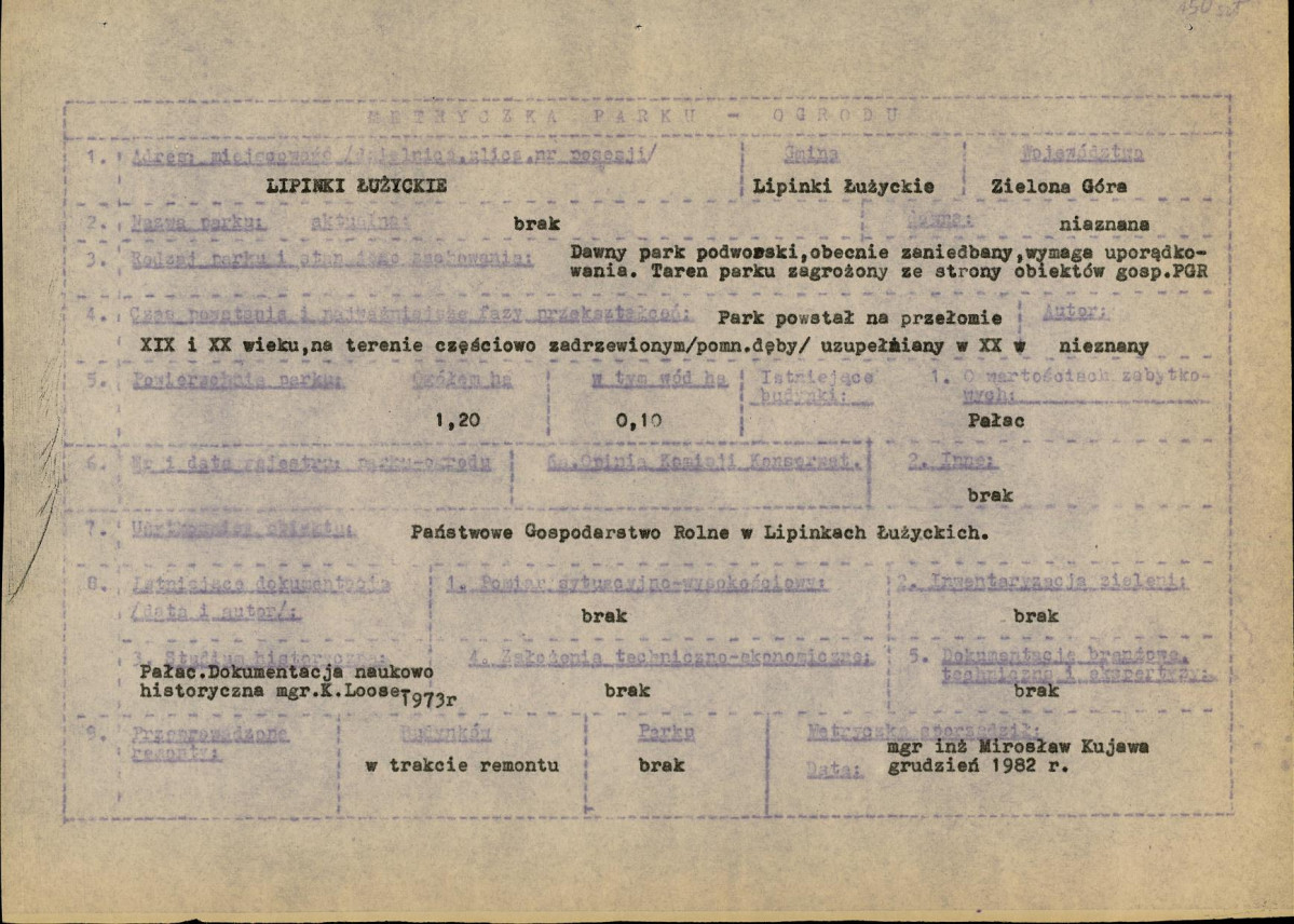 Ewidencja parkowa, skan nr 6