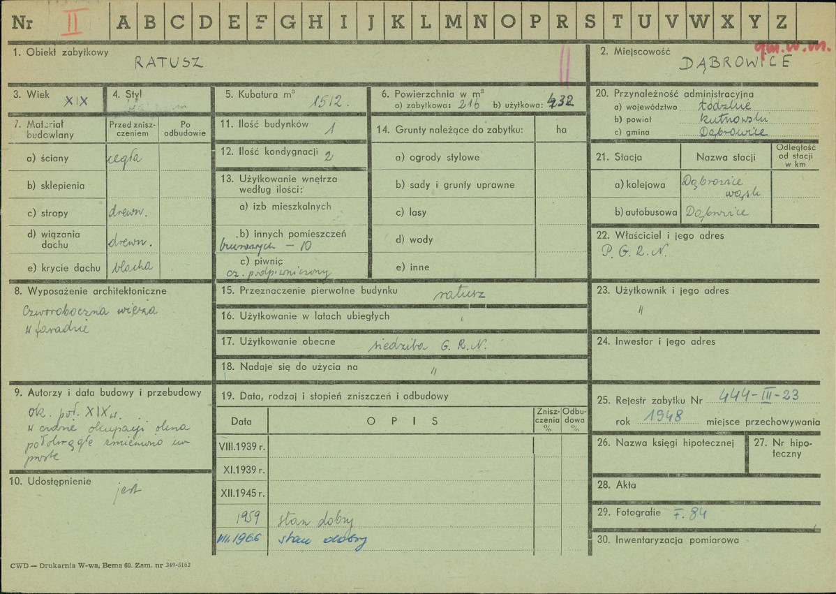 Karta zielona, skan nr 1