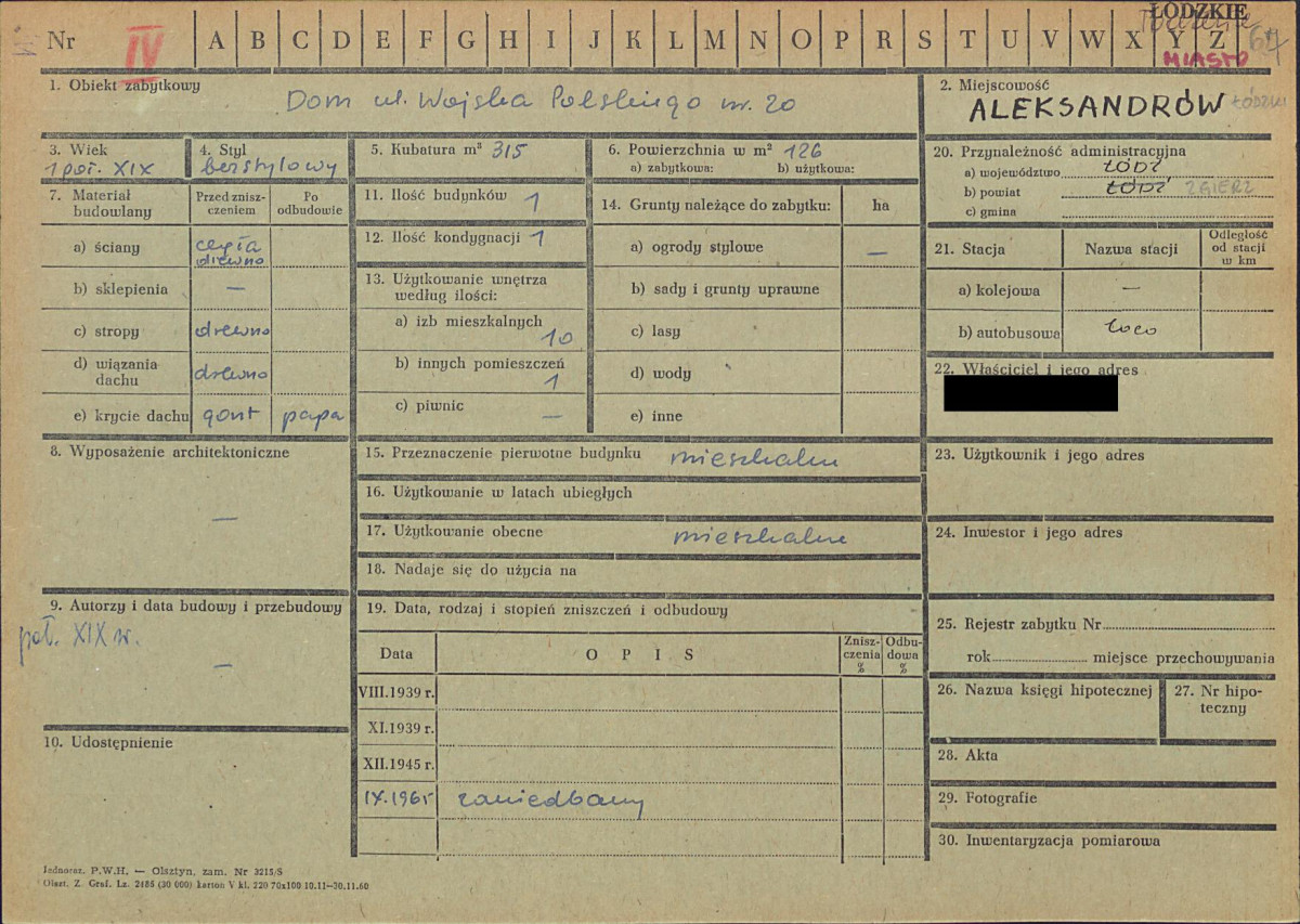 KZ - Karta zielona, skan nr 1