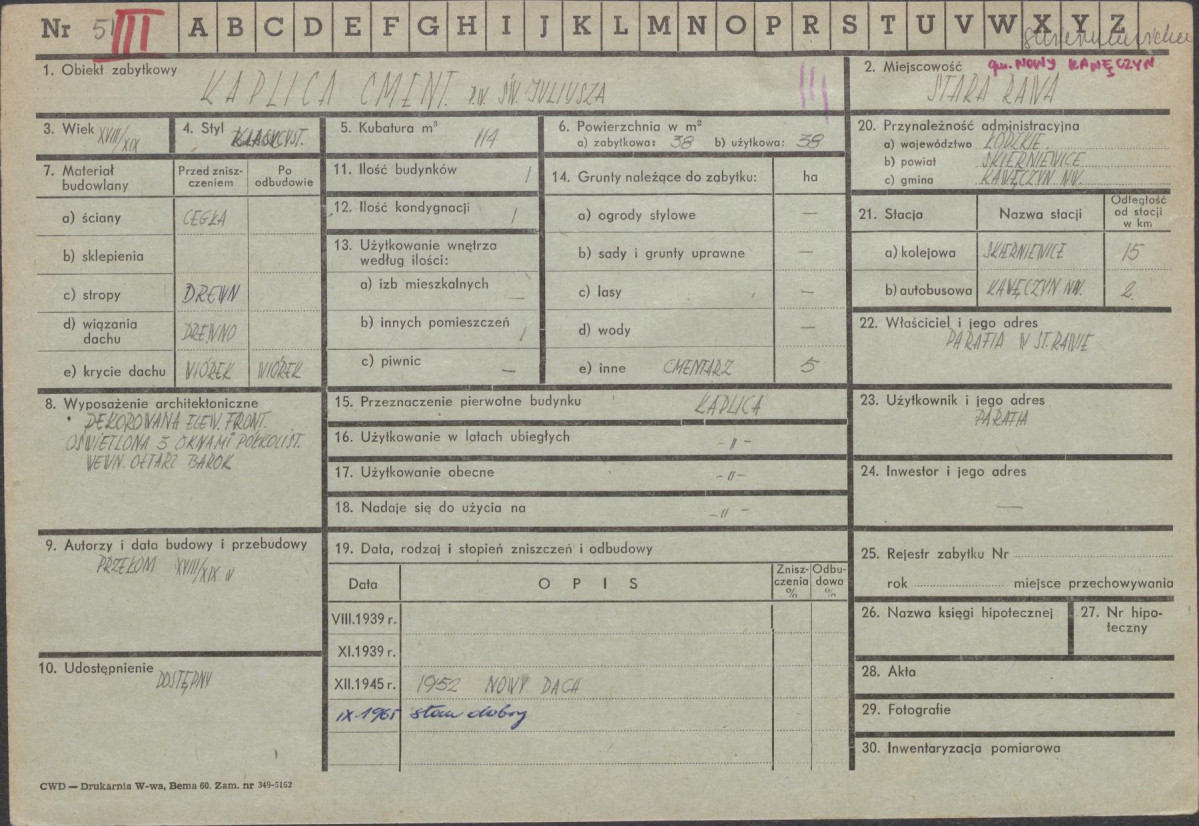 Karta zielona, skan nr 1