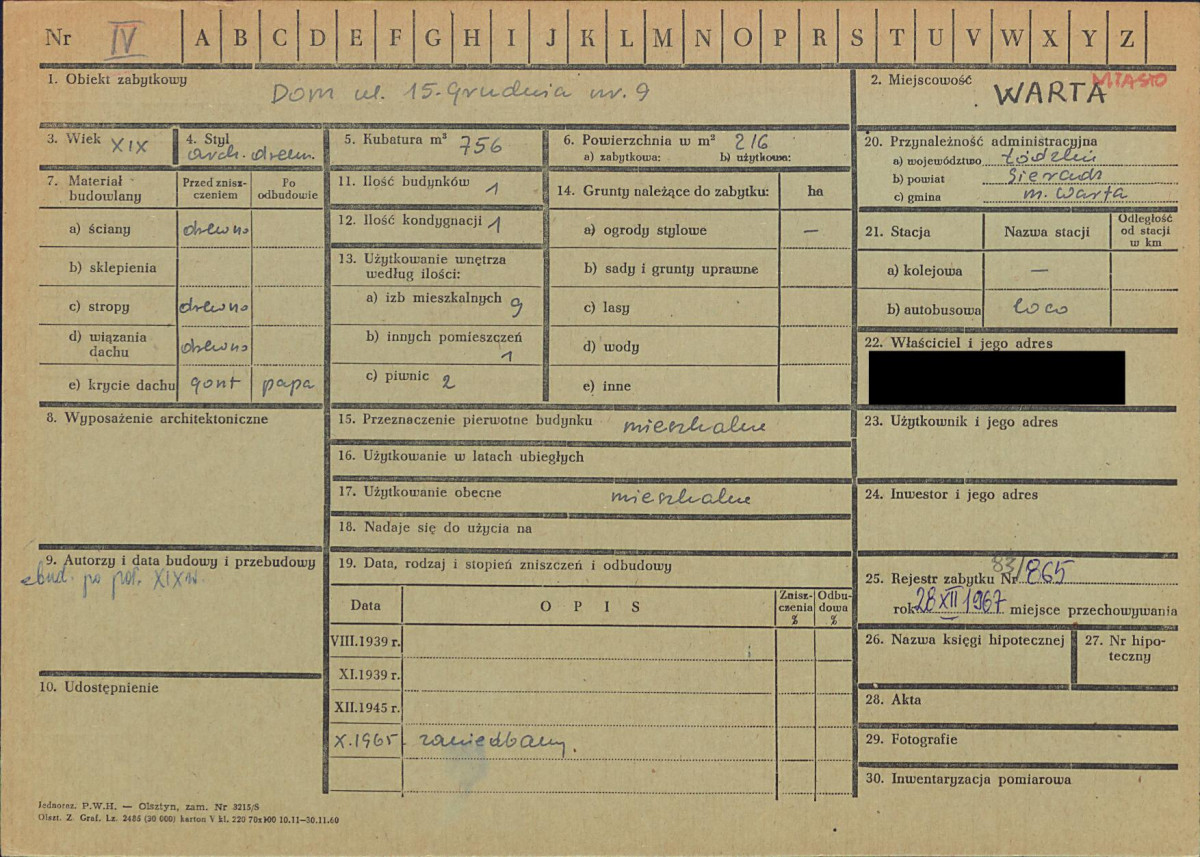 KZ - Karta zielona, skan nr 1