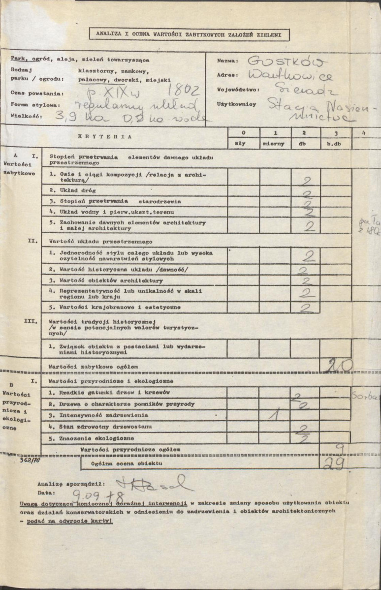 EP - Ewidencja parkowa, skan nr 3