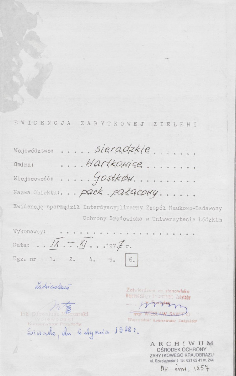 EP - Ewidencja parkowa, skan nr 4