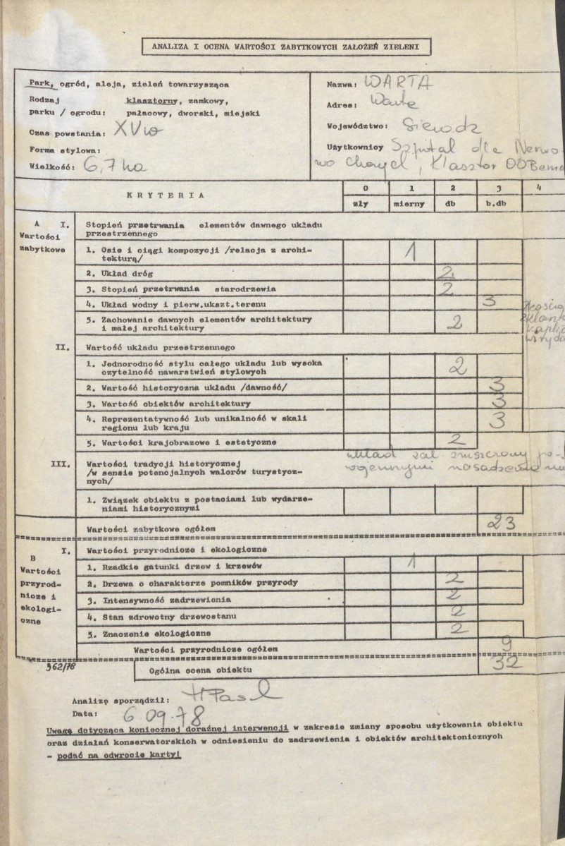 Ewidencja parkowa, skan nr 3
