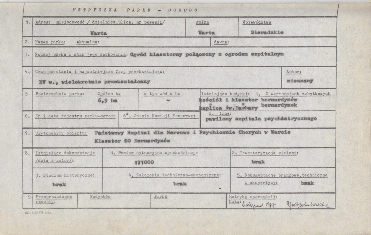Ewidencja parkowa, skan nr 5